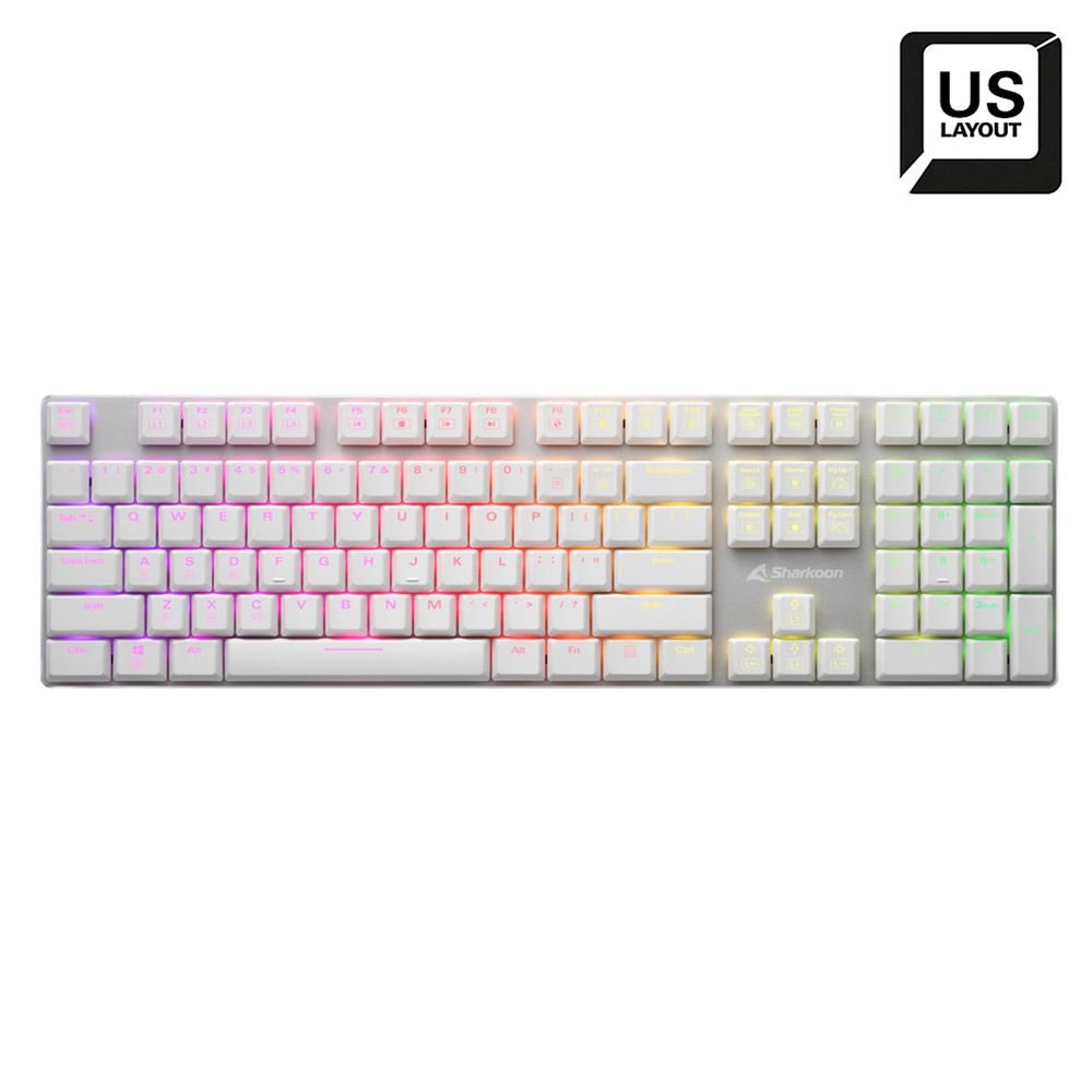 EAN 4044951034277 - Sharkoon PureWriter RGB Blue teclado Juego USB QWERTY Inglés de EE. UU. Blanco imagen 2