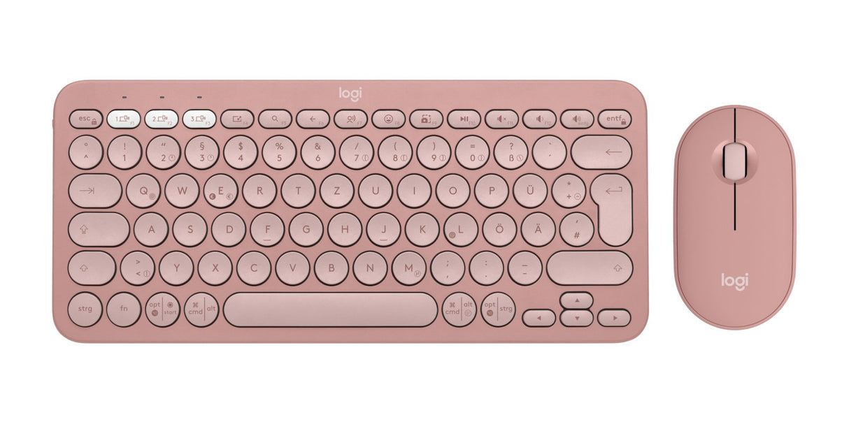 EAN 5099206115378 - Logitech 920-012205 teclado Ratón incluido Universal RF Wireless + Bluetooth QWERTZ Alemán Rosa imagen 3
