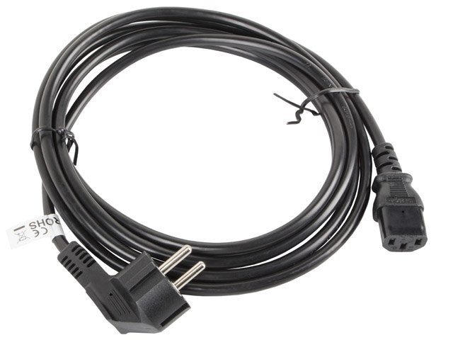 Cable De Alimentación Lanberg Ca-C13c-11cc-0030-Bk Conectores Schuko / Iec320 C13 3 Metros