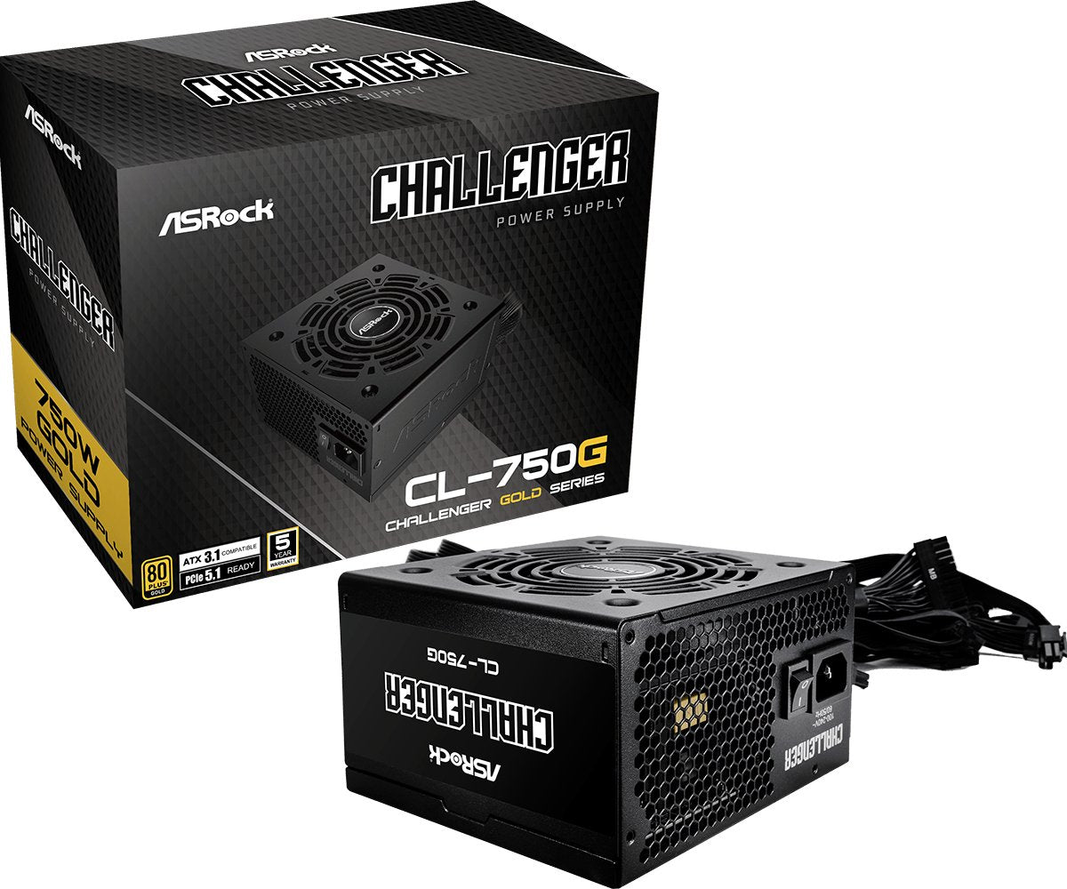 EAN 4710483948282 - Asrock Challenger CL-750G unidad de fuente de alimentación 750 W 20+4 pin ATX ATX Negro imagen 1