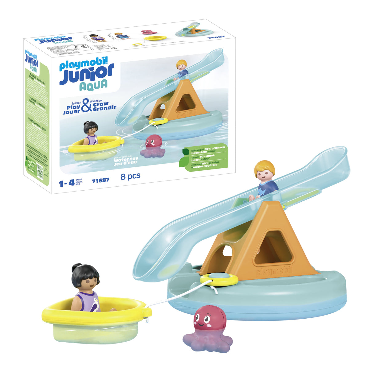 Playmobil Junior Aqua: Isla De Baño Con Tobogán