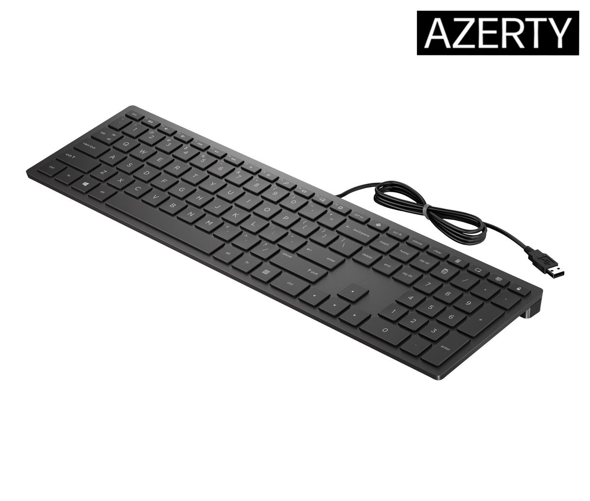 EAN 0192545457453 - HP PAV WIRED KEYBOARD 300 EN teclado Oficina USB Negro imagen 3