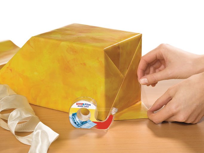 Dispensador Tesafilm + 1 Rollo 7,5m 12mm Doble Cara