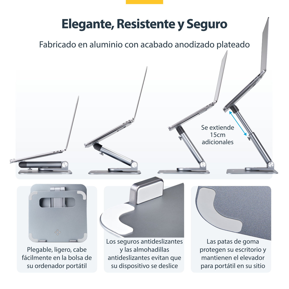 EAN 0065030905459 - StarTech.com ATER-LAPTOP-RISER soporte para ordenador portátil Plata imagen 11
