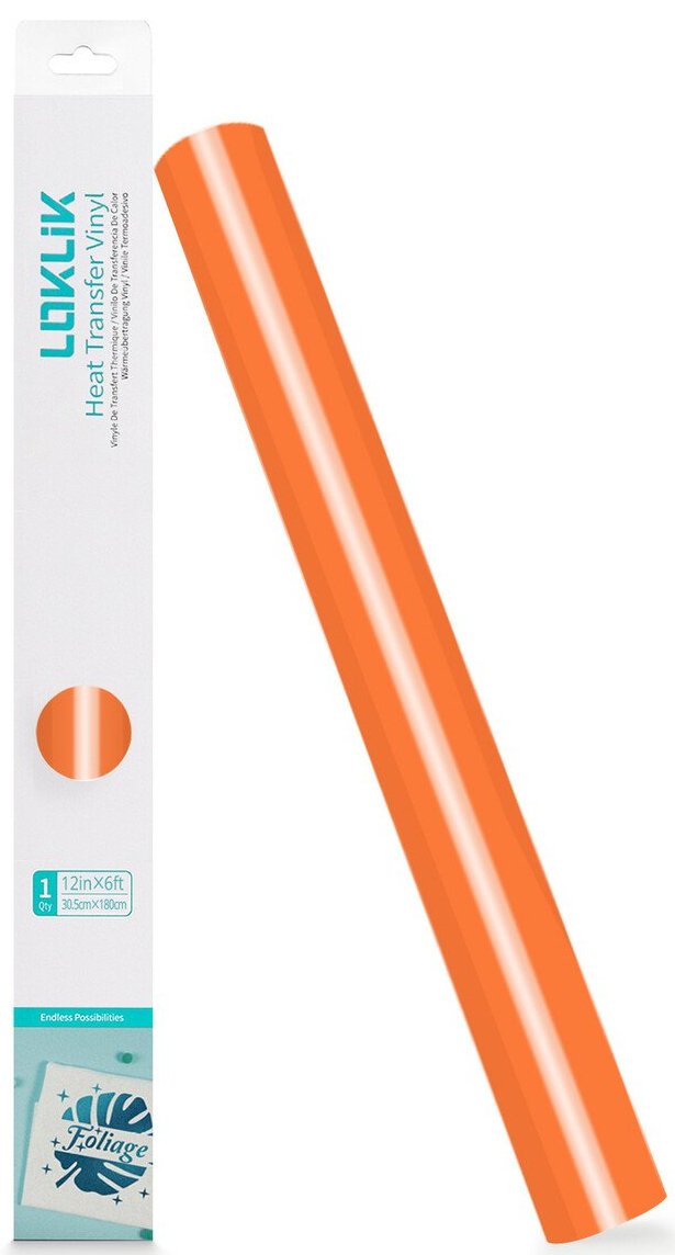 Loklik Plotterfolie Basic - Naranja - 30,5 X 180 Cm