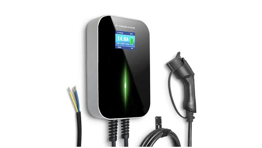 Extralink Bs20-Bc-22kw-App Typ 2 32a 22kw Adowarka Do Samochodu Elektrycznego 3 Fazy, Ekran Lcd, Aplikacja, 6,1m 100 250 380 V Negro