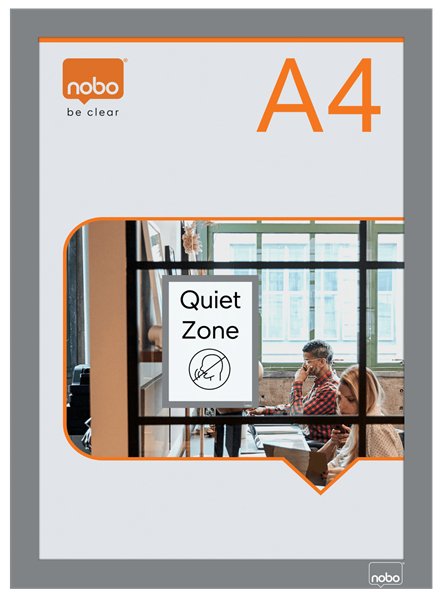 Nobo Pack De 2 Marcos Autoadhesivos Magneticos En Formato A4 - Colocacion En Vertical U Horizontal - Marco De Color