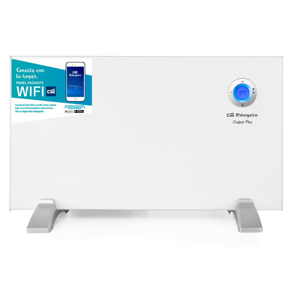 Orbegozo Rew 1000 Panel Radiante Wi-Fi Inteligente - Control Por Voz - Programacion Diaria Y Semanal - Deteccion De
