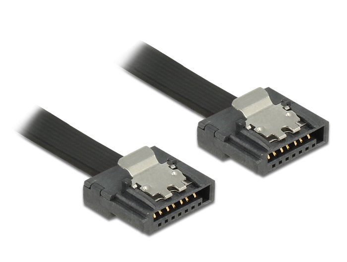 EAN 4043619838431 - DeLOCK 1m SATA III cable de SATA SATA 7-pin Negro imagen 1
