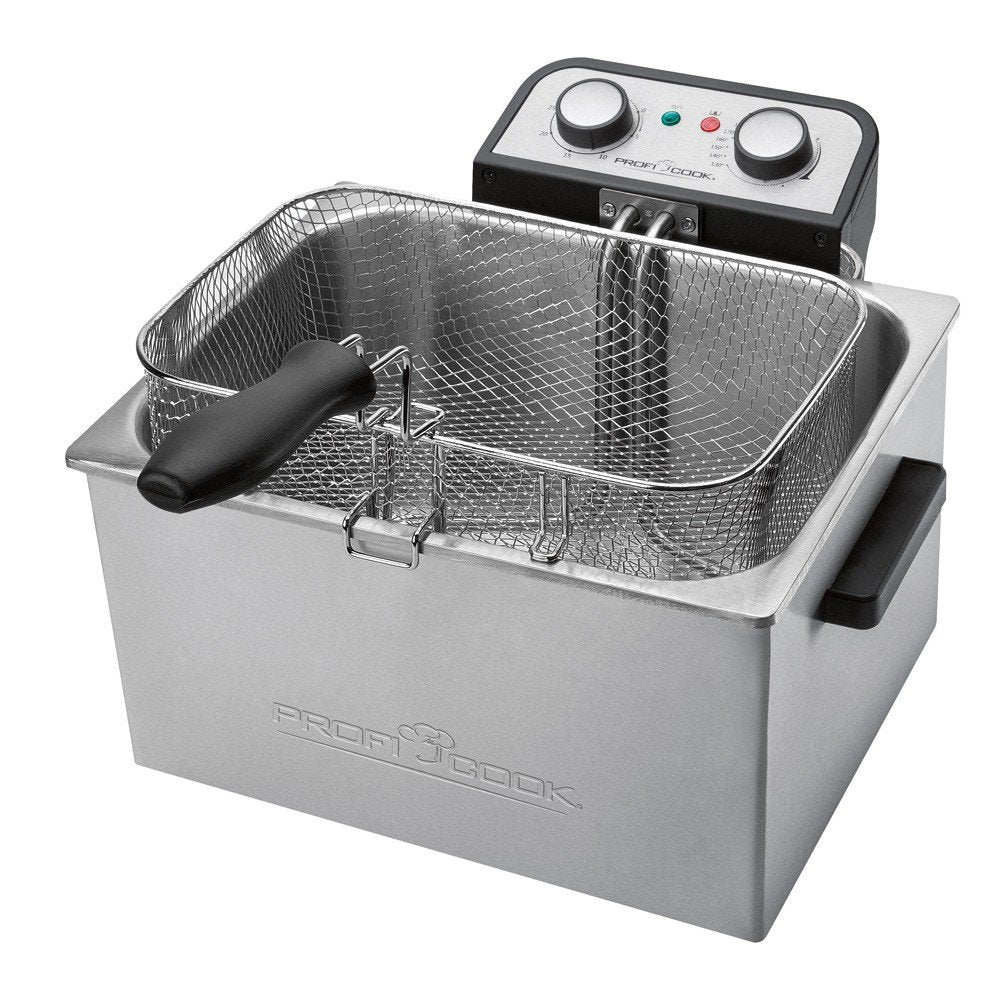 EAN 4006160011203 - ProfiCook PC-FR 1038 Doble 5 L Independiente 3000 W Freidora Plata imagen 2