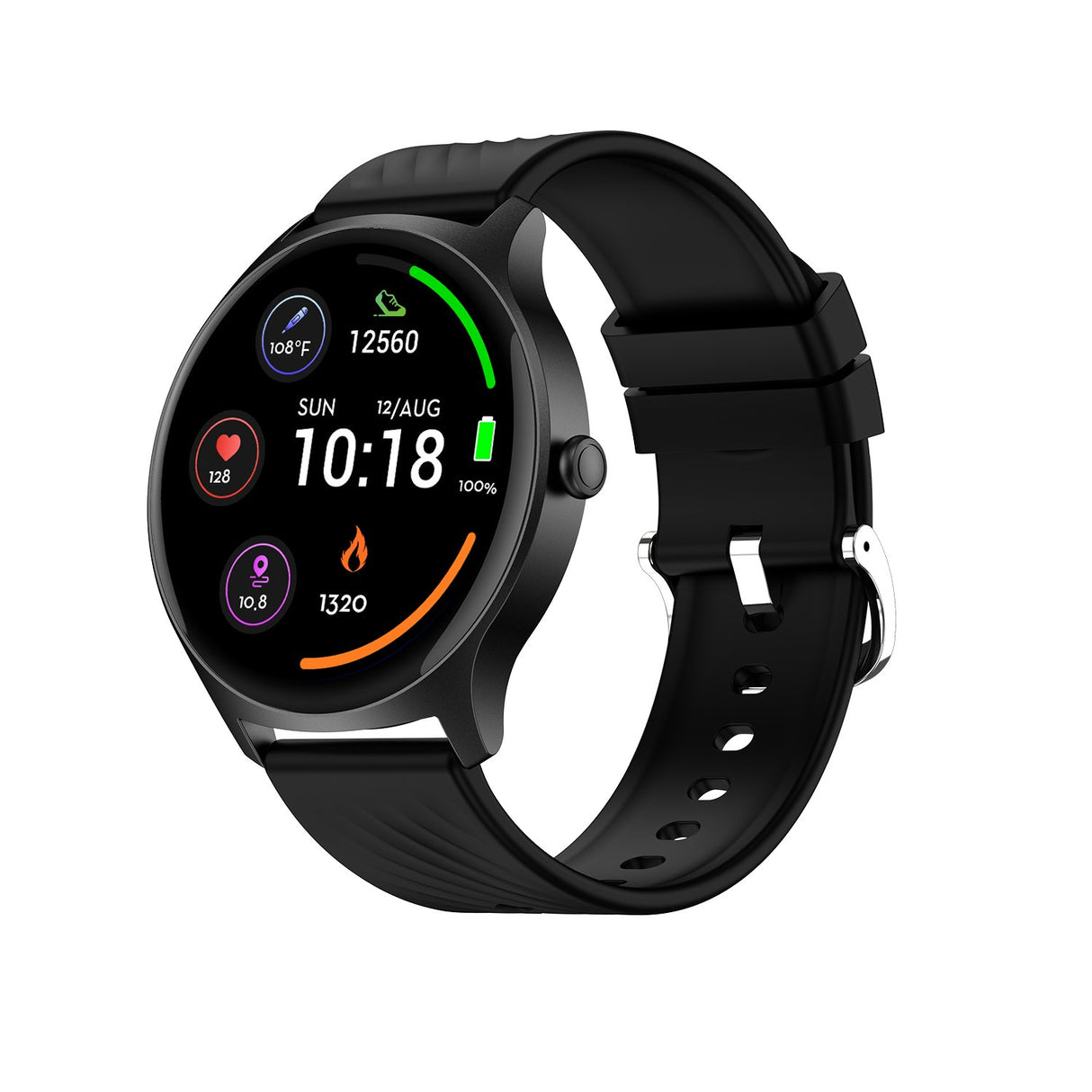 EAN 5706751081972 - Denver SWC-387B 3,63 cm (1.43") AMOLED Digital 466 x 466 Pixeles Pantalla táctil Negro imagen 1