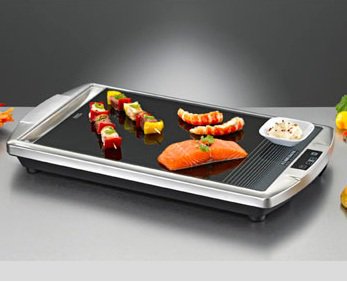 Parrilla Eléctrica Rommelsbacher Cg 2308/Tc Acero Inoxidable/Negro, Vitrocerámica Cg 2308/Tc