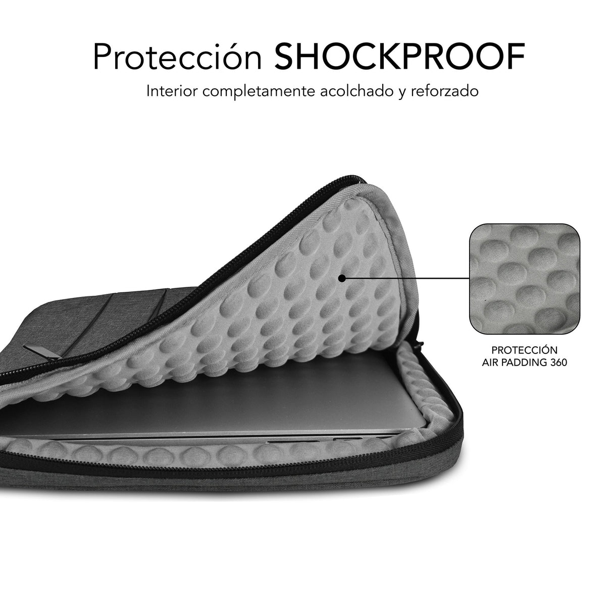 EAN 8436586742713 - SUBBLIM SUBLS-AP36050 maletines para portátil 39,6 cm (15.6") Gris imagen 4