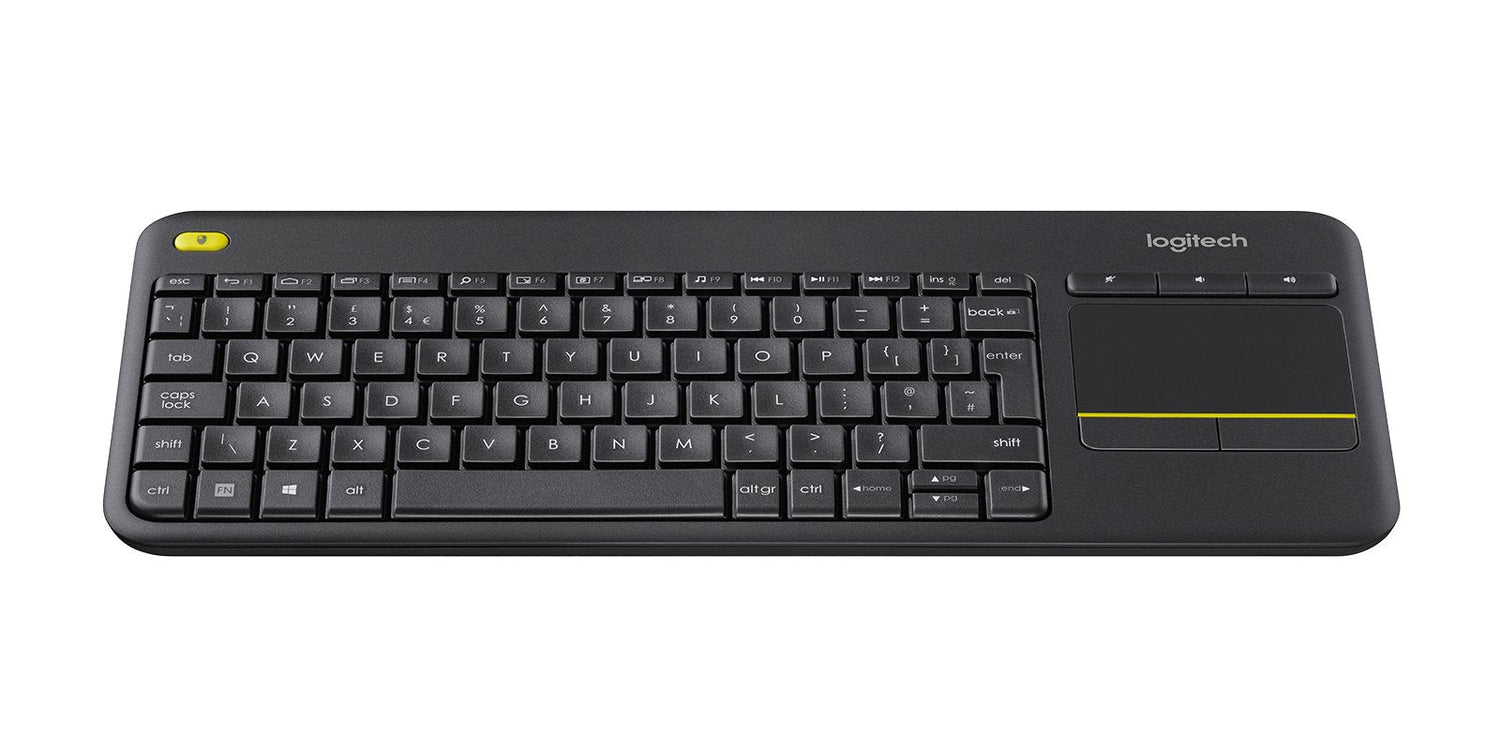 Teclado Checo Logitech K400 Plus Tv Rf Inalámbrico Qwertz Negro 920-007151