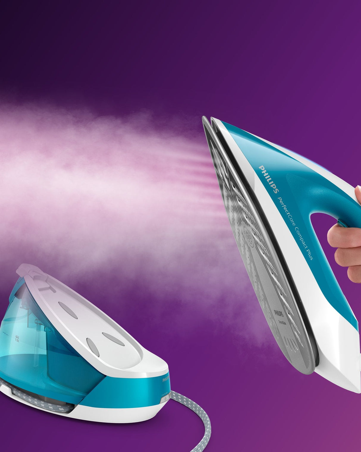 EAN 8710103892977 - Philips GC7920/20 estación plancha al vapor 1,5 L Suela de SteamGlide Color aguamarina imagen 9