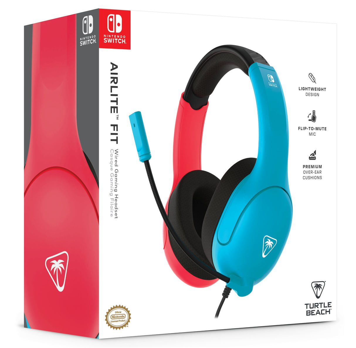 EAN 0840454400120 - Turtle Beach Airlite Fit Auriculares Alámbrico Diadema Juego Negro, Azul, Rojo imagen 10