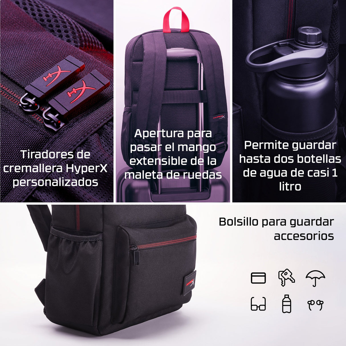 EAN 0197192827147 - HyperX Delta 40,9 cm (16.1") Negro, Rojo imagen 4