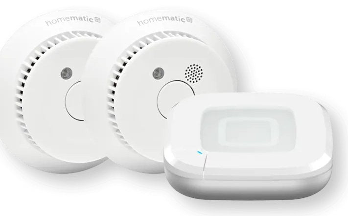 Homematic Ip Smart Home Starter Set Alarma De Humo (Hmip-Sk27) 1x Punto De Acceso 2, 2x Alarma De Humo 162162a0