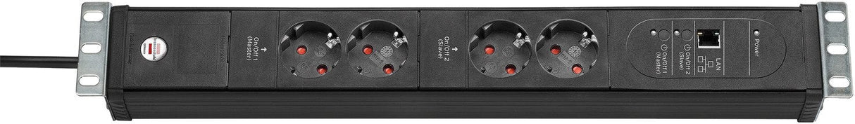 Brennenstuhl 1156057984 Base Múltiple 3 M 4 Salidas Ac Negro