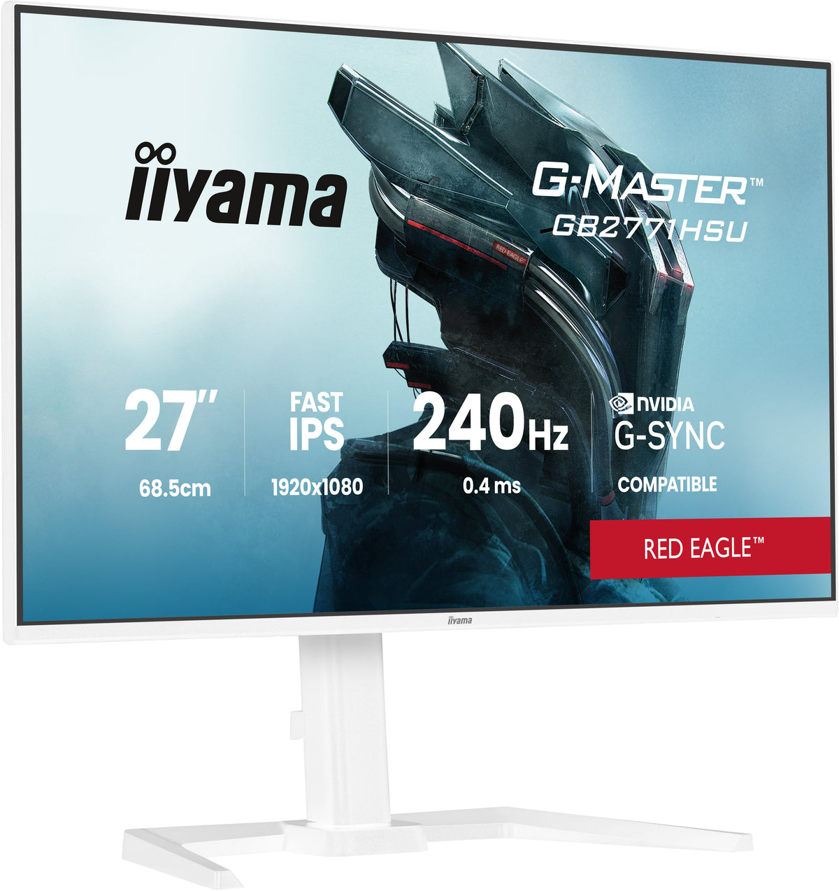 EAN 4948570126446 - iiyama G-MASTER GB2771HSU-W1 pantalla para PC 68,6 cm (27") 1920 x 1080 Pixeles Full HD LCD Blanco imagen 1