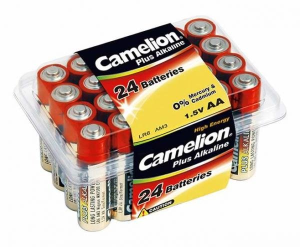 Pilas Camelion Alcalina Lr6 Mignon Aa (Caja 24 Uds)