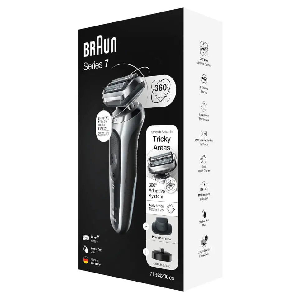 EAN 4210201433729 - Braun Series 7 71-S4200cs Máquina de afeitar de láminas Recortadora Negro imagen 4