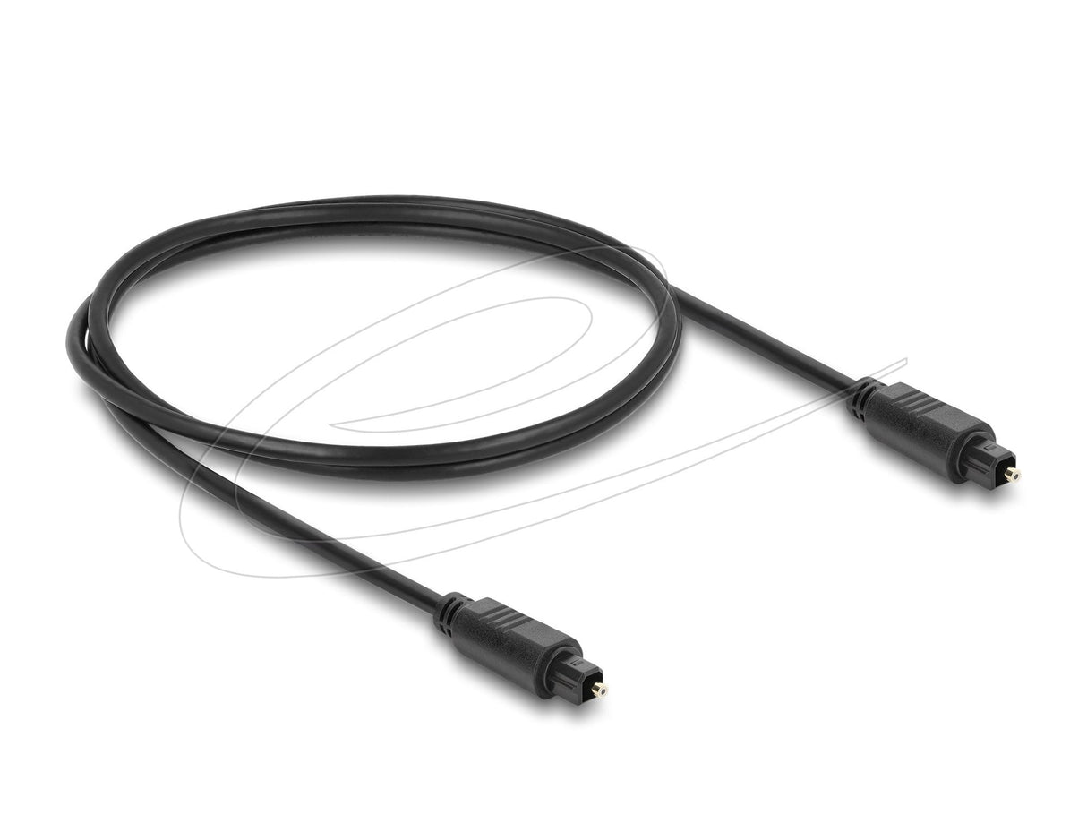 Delock Toslink Cable Stecker Auf Stecker, Ø 4 Mm, 1 M, Schwarz