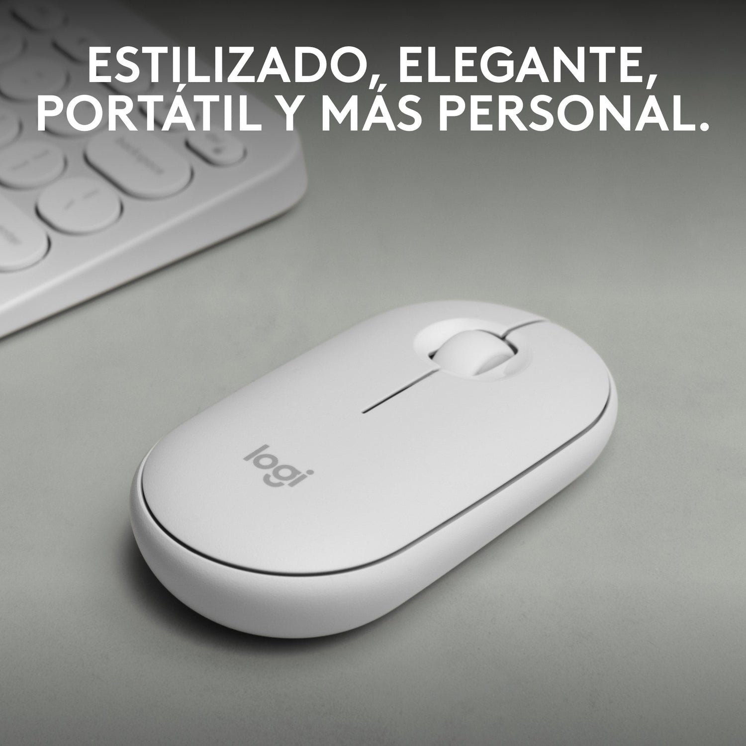 Ratón Logitech Pebble 2 M350s Wireless + Bluetooth Blanco 910-007013