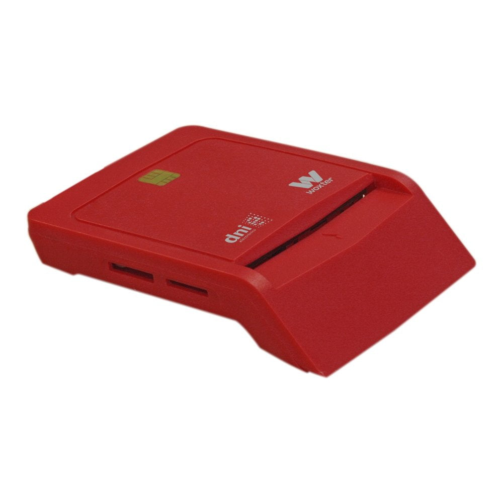 Lector De Dni Y Tarjetas Woxter Combo Pe26-148 Rojo Usb 2.0