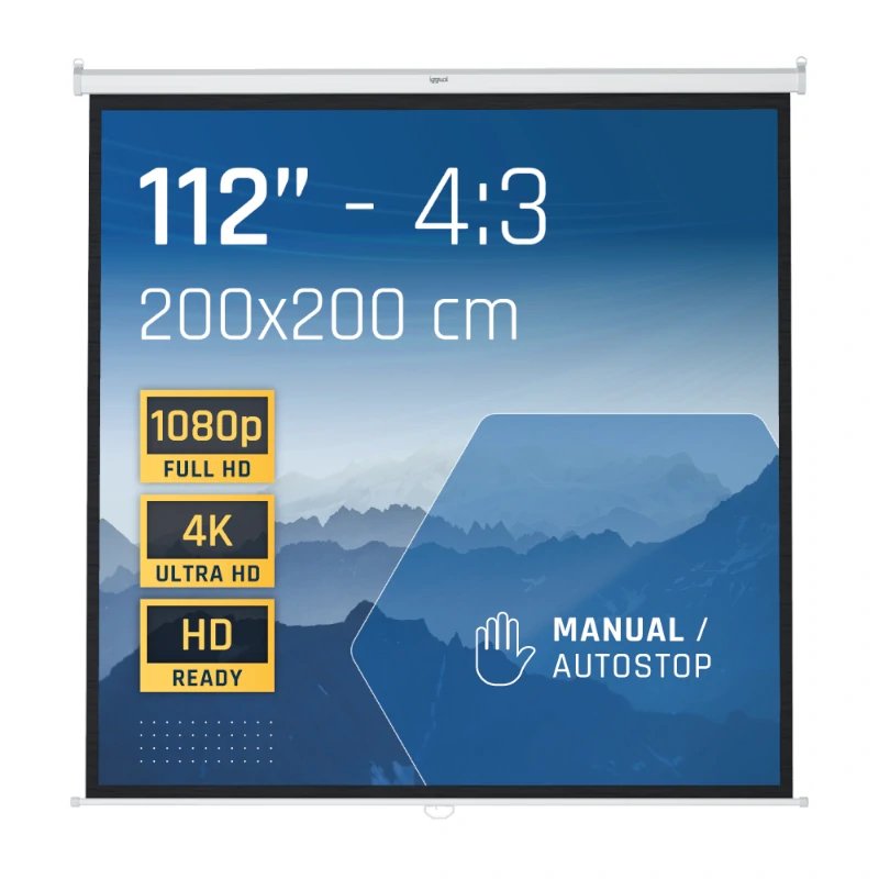 EAN 8435364308486 - iggual PSIMS200 pantalla de proyección 2,82 m (111") 1:1 imagen 1