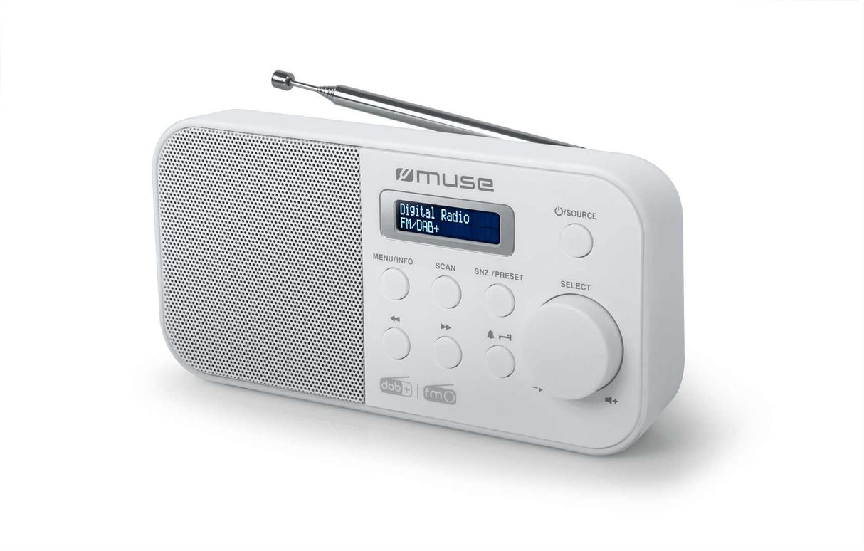 Radio Despertador Muse M-109 Dbw Blanco Portátil