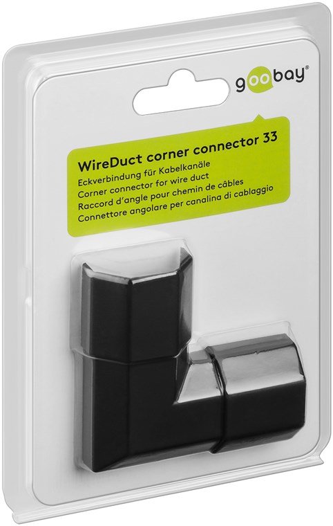 Canaleta De Aluminio Para Cables, Negro, 3,4 Angulo De  90º Para 90723 Goobay