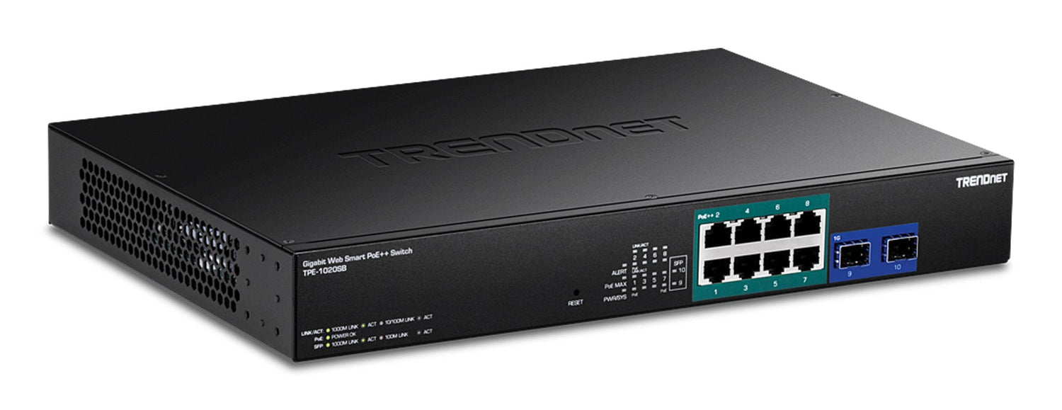 Trendnet 10-Port Gigabit Web Smart Poe++ Switch
