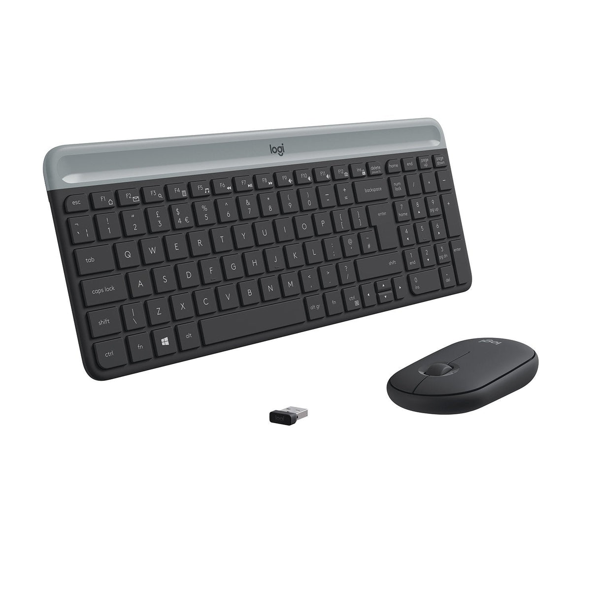 Teclado Belga + Ratón Logitech Mk470 Rf Inalámbrico Azerty Grafito 920-009194