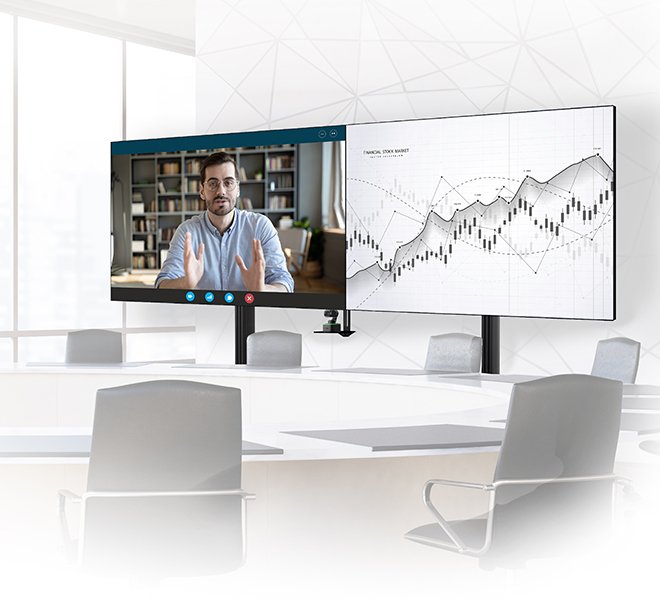 System X - Xxl Twin Screen Vc Stand (Vesa 1000 X 800)