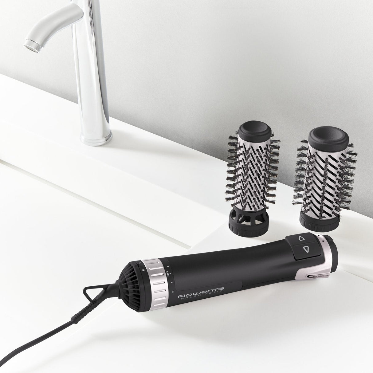 Rowenta Brush Activ' Dry & Style Cf9550 Cepillo De Aire Caliente Caliente Negro 1000 W 1,8 M