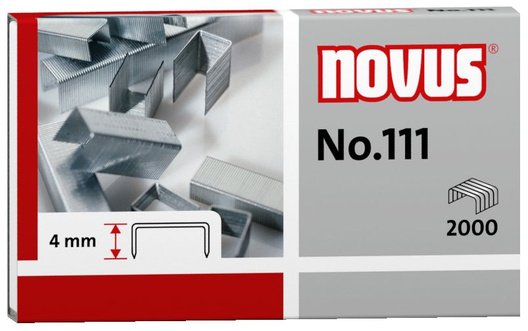 Novus Dahle Novus - Grapas - No. 111 - 4 Mm - Alambre De Acero