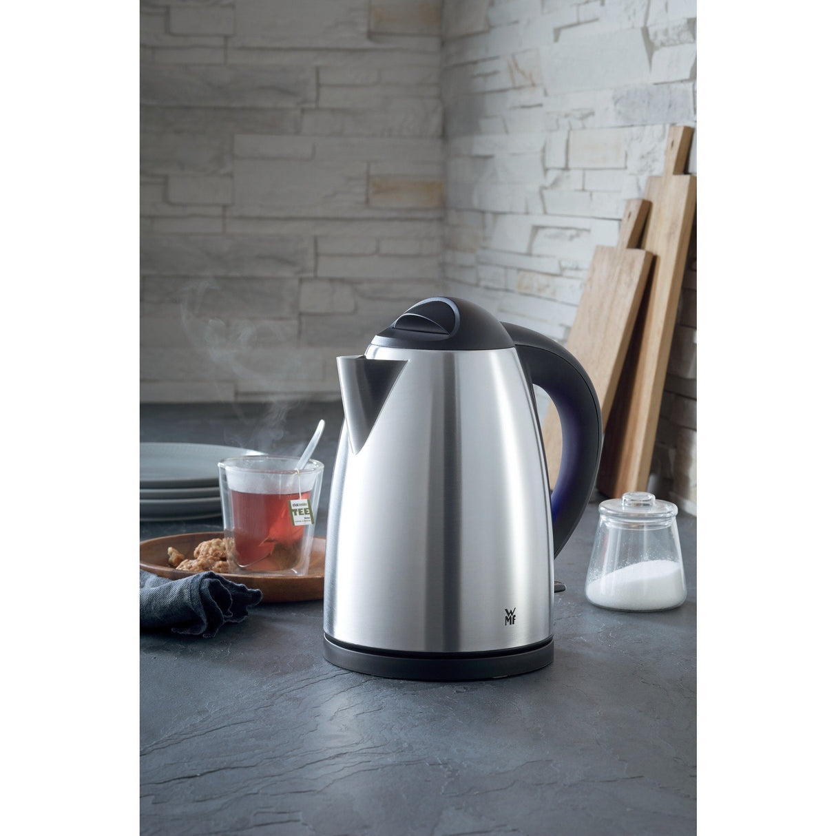 Tetera Kettle Electric Wmf Bueno 0413080011 (2400w 1.7l; Silver Color)