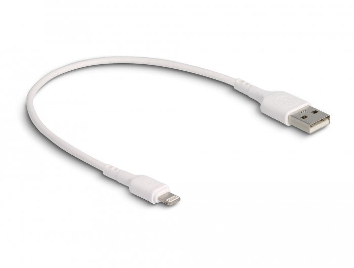 Delock Cable De Carga Usb Para Iphone, Ipad, Ipod Blanco 30 Cm
