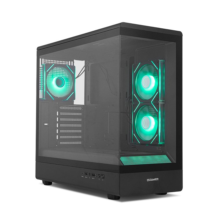 EAN 8436587975950 - NOX Hummer NXHUMMERSIGNALBK carcasa de ordenador Midi Tower Negro imagen 7