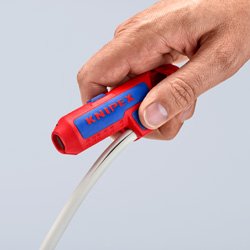 Knipex Ergostrip Pelacable Azul, Rojo