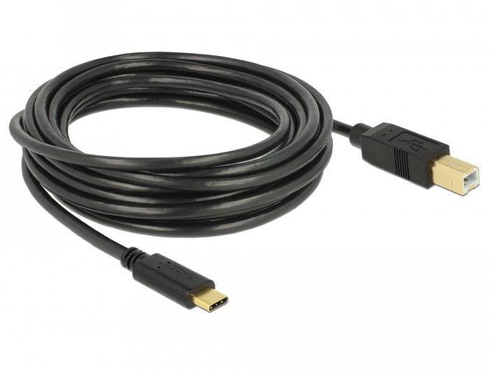 Delock Cable Usb 2.0 Tipo-C Macho > Usb 2.0 Typ-B Macho 4,0 M Negro
