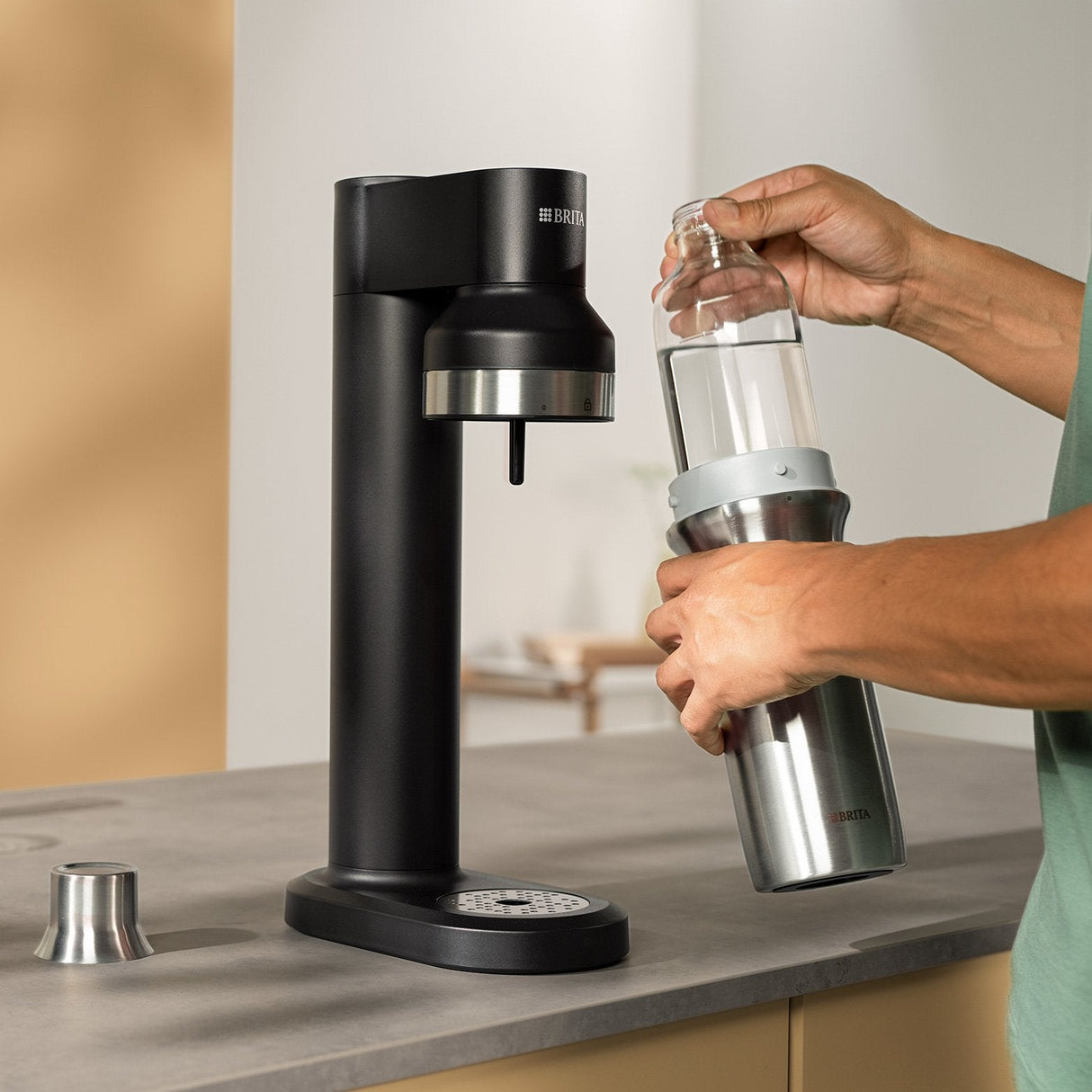 Brita Sodatrio Glass Bottle Pack 2