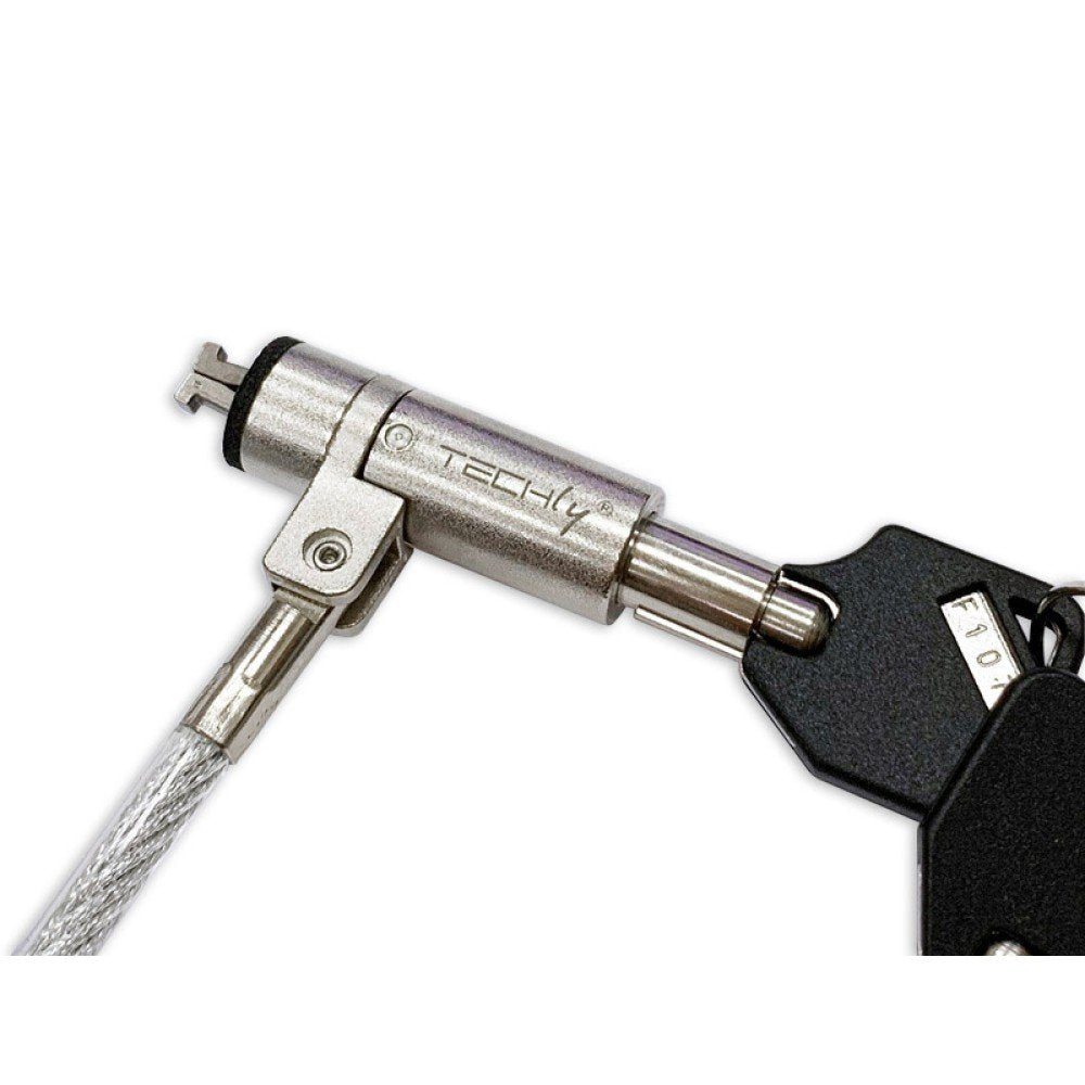 EAN 8051128107289 - Techly IQ-LOK-15-K cable antirrobo Plata 1,8 m imagen 4