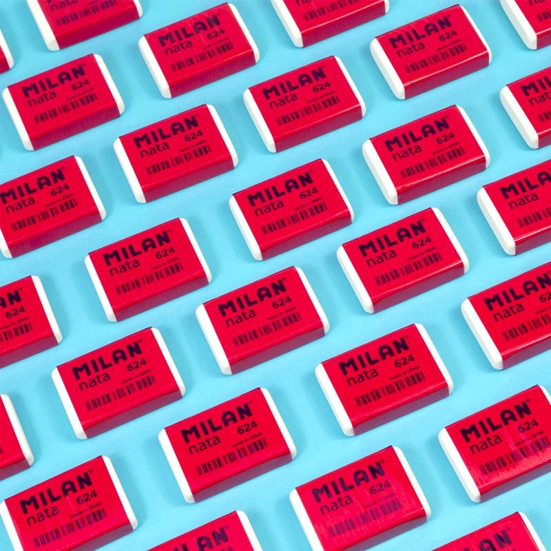 Milan Goma 624 Nata 3,9x2,7x0,9 Cm Blanco -Caja 24u-