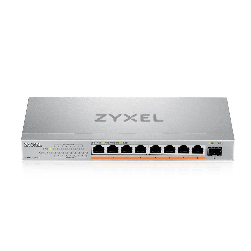 Zyxel Switch Xmg-108 8 Port 10 2,5g Multigig Poe++ Unmanaged