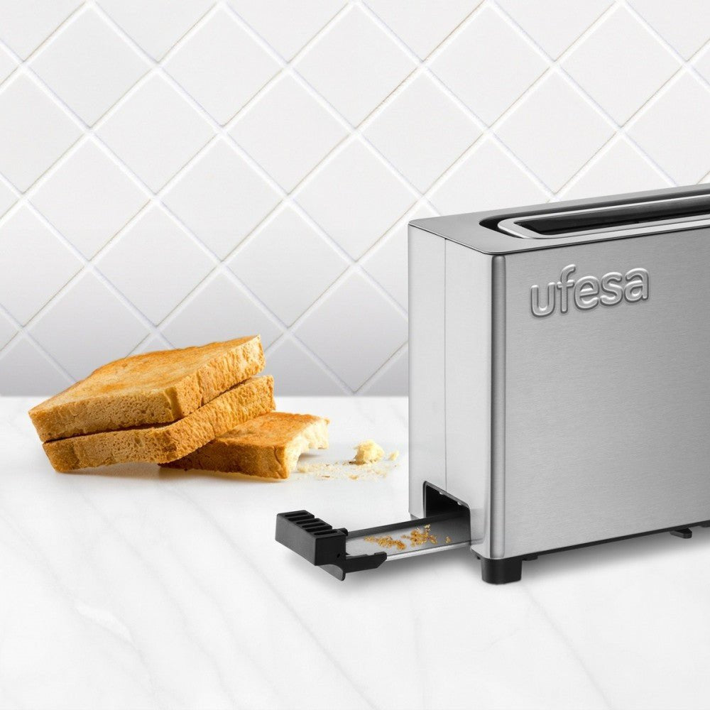 EAN 8422160055416 - Ufesa 71305541 tostadora 7 1 rebanada(s) 1050 W Negro, Acero inoxidable imagen 3