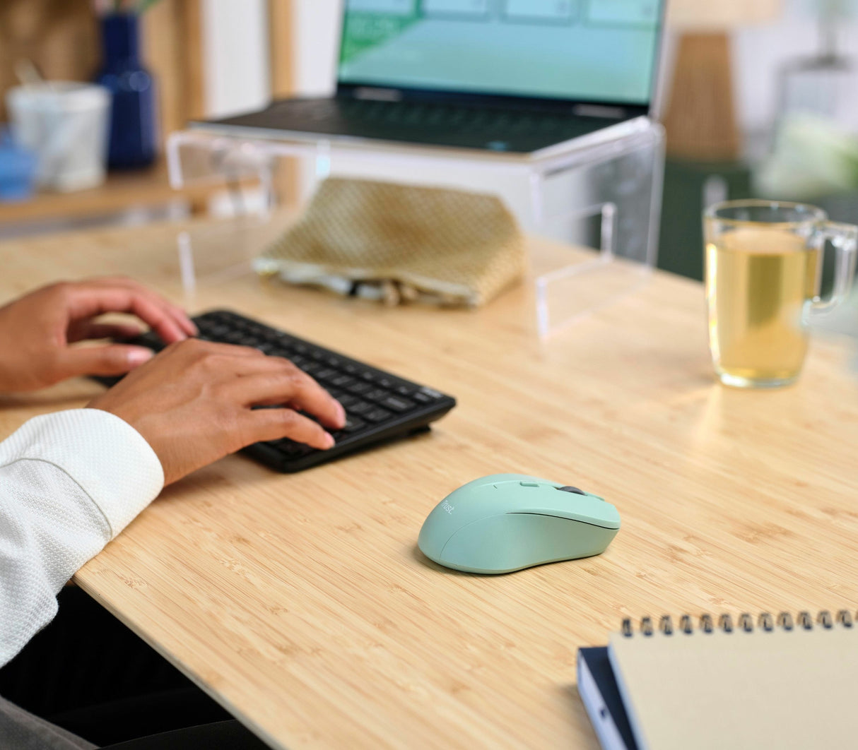 Ratón Inalámbrico Trust Mydo Silent Wireless Hasta 1800 Dpi Verde