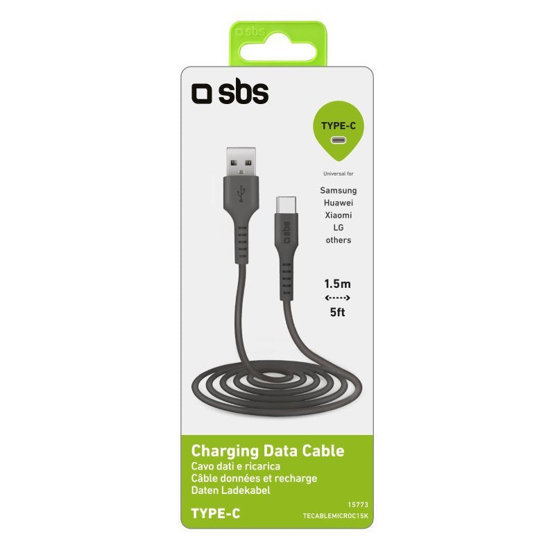 Cable Usb Sbs Usb 2.0 A Tipo C 1,5m