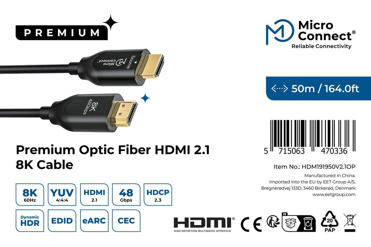 EAN 5715063470336 - Microconnect HDM191950V2.1OP cable HDMI imagen 3